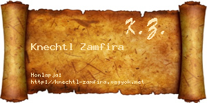 Knechtl Zamfira névjegykártya
